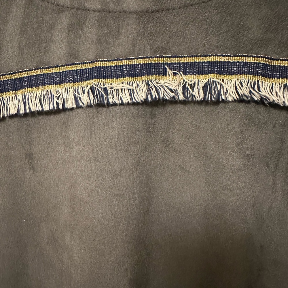 🔥Gray Microsuede Tunic with Tassels - Picture 4 of 6